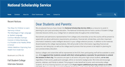 Desktop Screenshot of nationalscholarshipservice.com