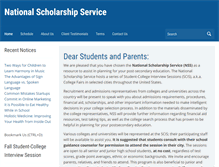 Tablet Screenshot of nationalscholarshipservice.com